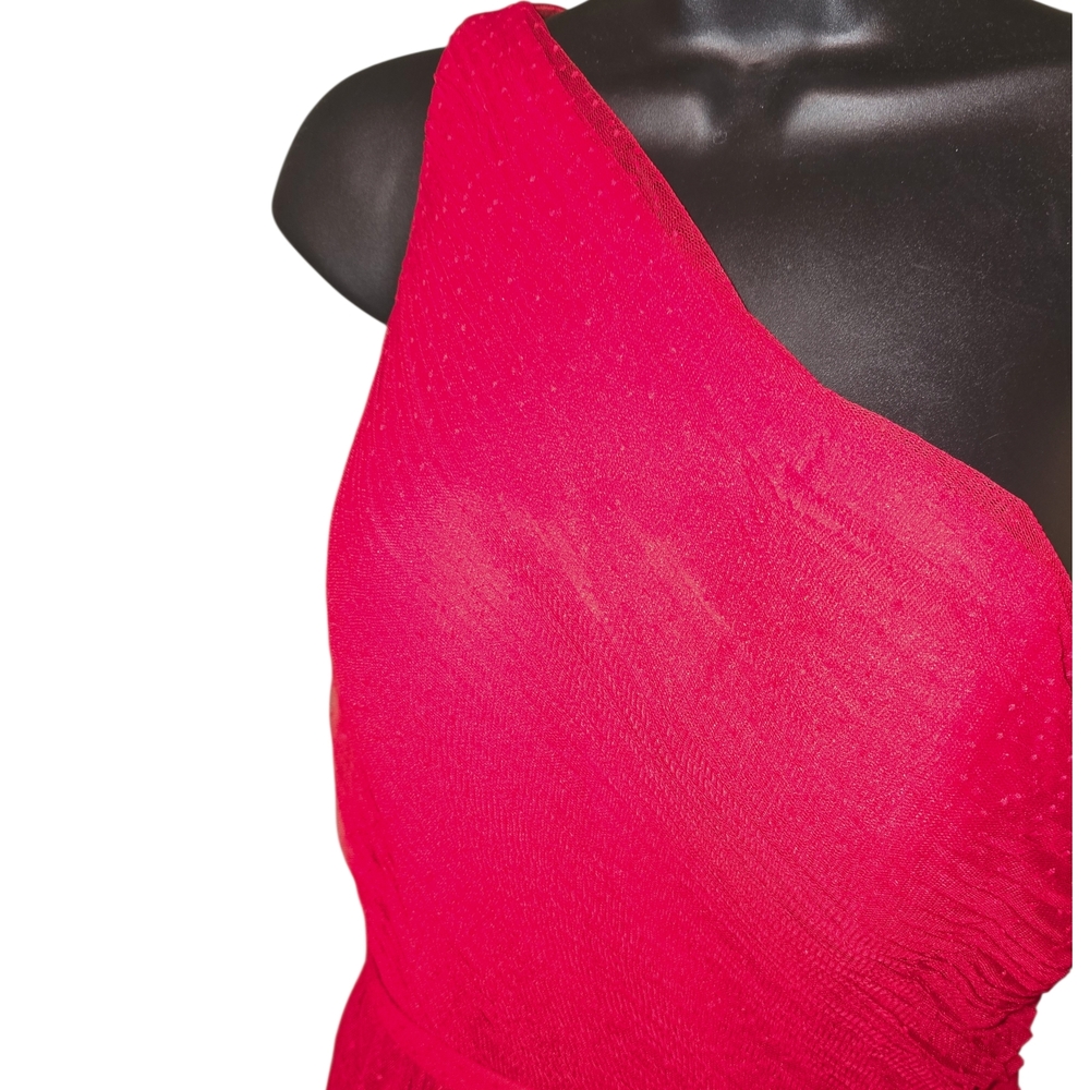 Mac Duggal Red One Shoulder Dress - Picture 11 of 15